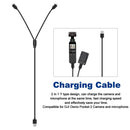 Suitable for DJI Pocket 2 camera microphone 2 in 1 USB charging cable