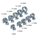 Mini Hose Clamp 7-18mm Galvanized Carbon Steel Clip 78x for Air Fuel Hose Pipe