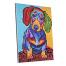 Rainbow Dog Diamond Painting Kits for Adults Square Rhinestone Picture Decor