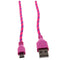 1M Braided Fabric Mini USB Data&Sync Charger Cable Cord For Cell Phone Rose Y7D1
