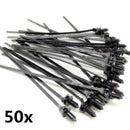 Nylon Push Clips Wire Tie Released Zip Straps Car Pipe Cable Fastener  ZCW