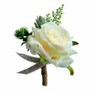 Rose Flower Silk Boutonniere Corsage Accessories wedding decorations Champa