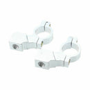 UniversalÂ 7/8''Â pairÂ ChromeÂ SupportÂ fixingÂ 10mmÂ handlebarÂ ClampÂ motorcycle