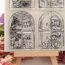 Christmas Windows Life Silicone Clear Stamps for DIY Scrapbook/Photo Album