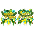 55Pcs Dinosaur Theme Party Set Birthday Letter Flag Turtle Back Leaf Dinosa