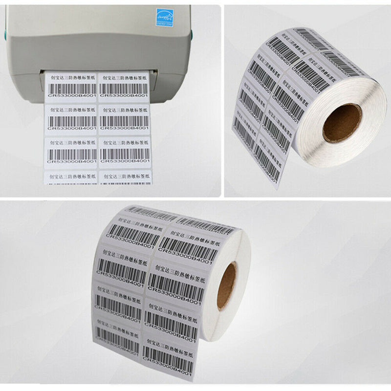 3000pcs 50x30mm Self  Supermarket Double Row Address Label Thermal Paper