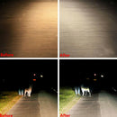 6000K Xenon Style 50W H15 Dual Beam DRL Halogen Car Head Lights Bulbs for