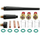 18Pcs Tig Welding Torch Stubby Gas Lens Glass Nozzle Cup Kit For Wp-9/20/25