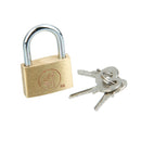 Brass Padlock Locker Long Shackle Suitcase Toolbox w/ Key 25mm