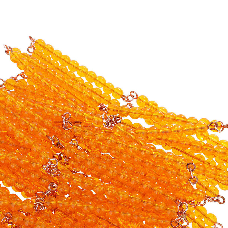 1000pcs Beads Bar Chain Kids Intelligence Development Toys Christmas Gift Orange
