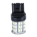 2X T20 W21W 7443 7440 LED 64-SMD 1206 Tail Stop Brake Light Bulb Lamp White A