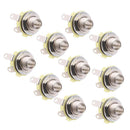 10x Electric Guitar Bass Audio 1/4" 6.35mm Mono Input Output Jack Socket DIY