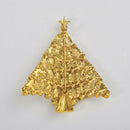 Fashion Cute Colorful Crystal Christmas Tree Brooch Pins Holiday Party Gifts