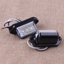 Boat Truck 2pcs Trailer Light Lamp 3 LED White License Number Car Plate Bright