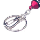 Keyring Turbo Turbine Keychain Ring Adjustable Shock Absorber Decoration Red