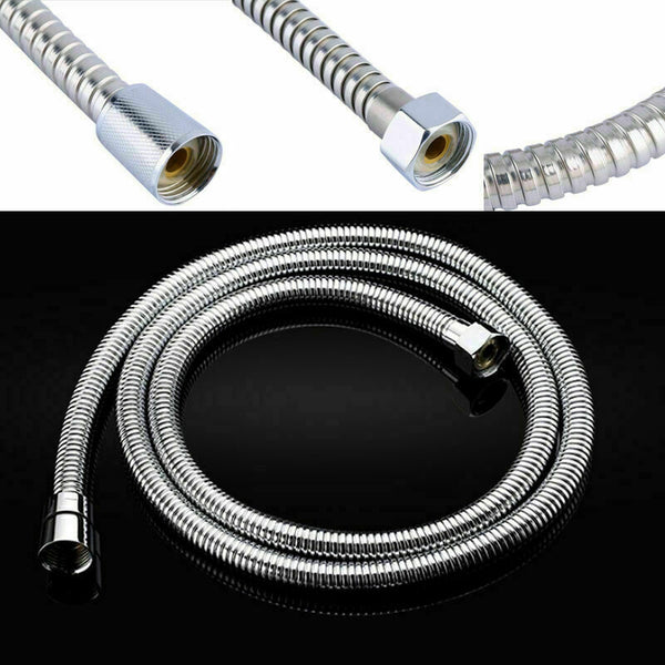 1.5m Steel Hand Held Flexible Bathroom Shower Hose New. O1M5 Wa Stainless S R4G0