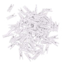 50pcs Mini White Wooden Clothes Photo Paper Peg Scrapbook Clothespin Crafts Clip