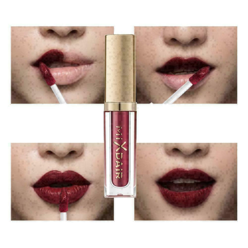 6 Colors/Set Matte Glitter Liquid Lipstick Glazed Lip Gloss Long Lasting L6 H8N9