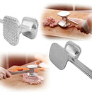 Stainless Steel Meat Hammer Tenderizer Double Side Beaf Steak Mallet Meat H G8T1