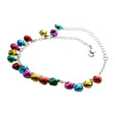 Metal Multicolor Bells Charms Chain Link Anklet Ankle Bracelet