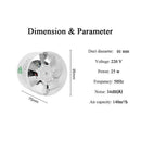 4" Inline Duct Booster Fan Exhaust Blower Home Grow Tent Room Indoor Grow