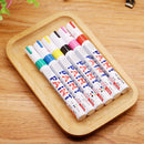 12PCS Non-toxic Permanent Waterproof Car Type Tire Metal Paint Pen Oil Marker
