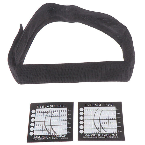 Magnetic Turban Eyelashes Grafted Pad Headband Eyelash Extension Holder Tool Gw