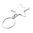 10 Pieces Star Keychain Keyring Zinc Alloy Star Shaped Keychains Metal Keyr T3U2