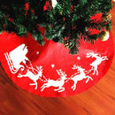 Christmas Tree Stand Skirt Dress Santa Claus Elk Snowman Holiday Party DIY Decor