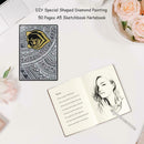 DIY Bear Special Shaped Diamond Painting 50 Page A5 Sketchbook Drawing Book