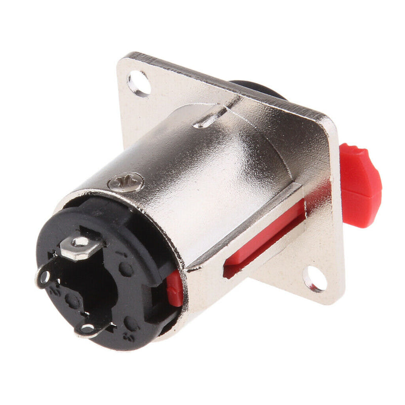 6 Pieces 1/4 inch Jacks 6.35mm Microphone Mono TS Socket Female Connector Panel