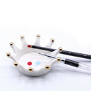 Crown Ceramic Nail Carving Brush Rack Art Pens Display Stand UV Gel Palette A