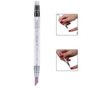 Dual-ended Quartz Cuticle Pusher Remover Pen Rhinestone Handle Scrape Tool OZ