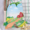 Farm Animals Drawstring Bag Travel Storage Bag Backpacks Kids Birthday Gifts  BX