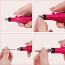 12pcs Diamond Burr Electric Nail Art Machine 3/32 inch Drill Bit Sets for M