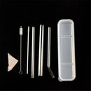 3PCs Reusable Clear Glass Water Drinking Straws with Brush Bar Accessor ksTEUS