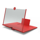 10 inch Smart Phone Magnifier Holder Video Amplifier Enlarger Stand (Red) A