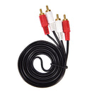 New 2RCA Male to 2RCA Male Audio Cable For Laptop HDTV DVD VCD Amplifier AWG  Kw