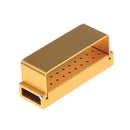 Aluminium Dental Bur Burs Holder Block Disinfection Box Autoclave 30 Holes FT