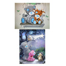 2 Sets Bear Diamond Painting Rhinestone Embroidery Cross Stitch Arts Craft