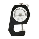 0-10mm 0.1mm Dial Leather Paper Thickness Gauge Meter Tester (Flat Head)