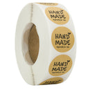 Hand Made Especially For You Stickers 1 Inch Round Total 500 Adhesive Label F9Z7