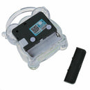 Small Crystal Plastic Desk Bell Alarm Clock with Light C7C9