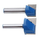 2 Pieces Woodworking CNC Engraving V Groove Router Bit Heavy Duty - 8mm Shank