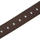 Simple Men Casual Waistband PU Leather Belt Smooth Buckle Belt, Coffee