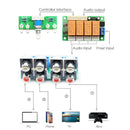 Relay 4-Way Audio Input Signal Selector Switching RCA Audio Input Selection G1C5