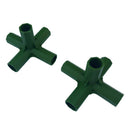 2pcs Green Plastic 16mm Greenhouse Pipe Fittings PVC Building Fittings 5L