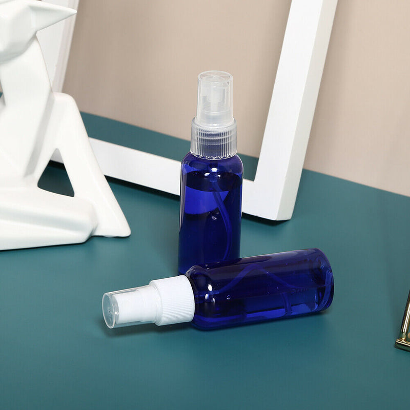 2x 50ml Mini Refillable Spray Bottles Cosmetics Liquid Perfume Containers