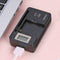 SS-5 2 in 1 Universal Travel Battery Charger Fast Charging Charger with LCD USB