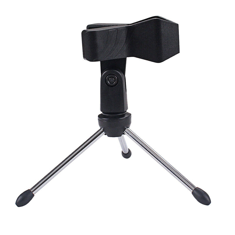 Adjustable Microphone Mic Stand Tripod Bracket Desktop Table